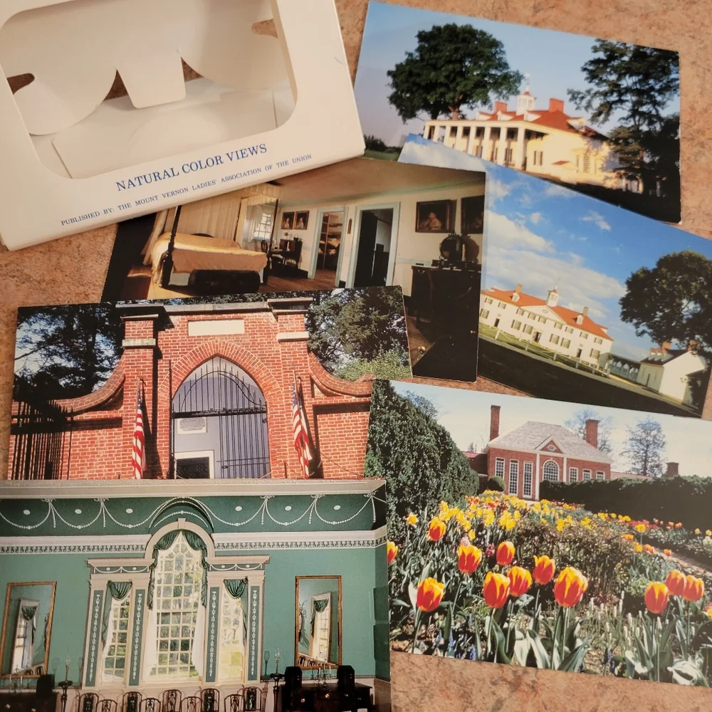 4 Vintage Postcard Booklets ~ Wash DC, Mt Vernon, Lincoln, Scenic ~ Historical ~